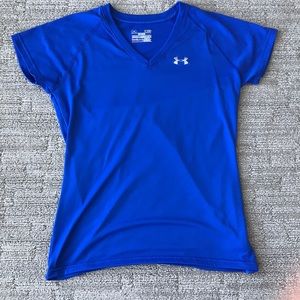 Under Armour small royal blue running tee, Small
